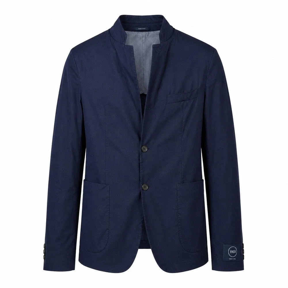 1901 Mens 42R Navy Blue Wool Blazer Sport Coat Made in Italy NEW